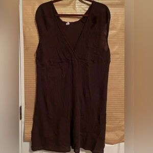 MERONA~100% COTTON~SLIP ON DRESS~BROWN~SIZE 20-22